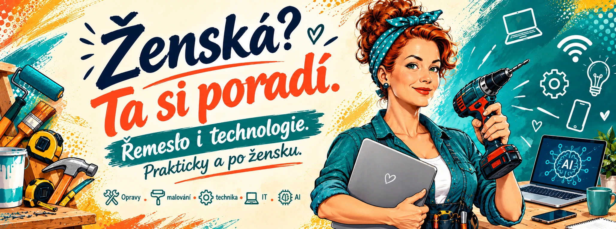 Ženská? Ta si poradí. Řemeslo, IT a AI od ženy pro ženy